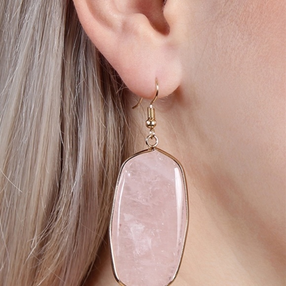 Stone drop earrings - Picture 2 of 2